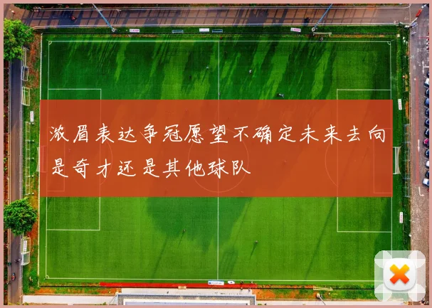 浓眉表达争冠愿望不确定未来去向是奇才还是其他球队